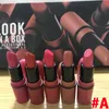 جديد م العلامة التجارية الصقيع مثير أحمر الشفاه m ماكياج نظرة في صندوق يكون sfnsational mini size 5pcs / set lipsticks أحمر الشفاه ماتي