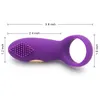 Vibrerande Penis Ring Sexleksaker för män Par Bullet Vibrator Cock Ring Clitoris Stimulator Delay Ejaculation 12 Speed