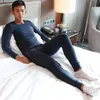 Hommes Activité Sous-vêtements thermiques Combinaison Hiver Chaud Long Johns Men Sous-vêtements Pyjamas Coton Sous-vêtements Hauts et pantalons Hot