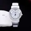 Steel Bracelet Watch Women Elegant Quartz Mouse Head Display Dial Fashion Casual Bangle Watches Gift for Girls Lady224n