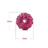 20 adet / grup 10mm Shamballa Kil Kristal Disko Topu Boncuk Shamballa DIY Boncuk Takı Yapımı Moda Takı için 20 Renkler