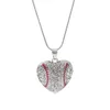 Charm Rhinestone Baseball Party Supplies Softball Pendant Love Heart Necklace