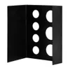 2pcs 7 Holes Black Stainless Steel Tattoo Ink Cup Permanent Makeup Pigment Cups Caps Storage Container Rack Holder Stand