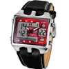 Dual Time Big Face Analog Digital ALM Chime Day Date LED Sports Waterproof Electronic Racing Multi-function Fashion watch2481