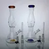 Bong en verre de 10 '' d'épaisseur avec bécher et pipe à eau Bongs Heady Old School Glass Watrer Bongs Base de bécher Bong Accent de couleur sur la pipe à eau à embout évasé