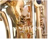 Margewate baritonsaxofon Varumärkeskvalitet Mässing Body Gold Lacquer Saxophone With Case Mouthpiece and Accessories 6831803