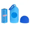 Dog Poop Waste Bag Dispenser Outdoor Exercise Walking Dogs Portable Poops Pouch 6 Colors