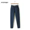 Vrouwen hoge taille denim jeans vintage slanke moeder stijl potlood jeans hoge kwaliteit denim broek voor vrouwen