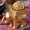 50 sztuk Lucky Golden Elephant Tealight Holder Candy Holder Wedding Favors Party Event Prezenty Prysznic Bridal Rocznica Rocznicowa Giveays