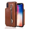 Nuova custodia per telefono cellulare multifunzione con cerniera per iPhone XS Max cover posteriore in pelle per iPhone x/xs max xr 8 7 6.