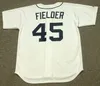 Detroit 8 Ron LeFlore 20 Mark Fidrych 7 Tom Veryzer 45 Cecil Fielder 47 Ack Morris Baseball Jersey Cucite