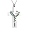 Mode-sieraden Rvs Cross Grandpa Memorial Cremation Ashes Urn Hanger Ketting Keepsake Sieraden Voor Ashes