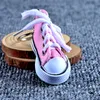 Creative Canvas Shoes Designer Key Chain Cell Phone Charms Sneaker Handväska Pendant Keyring KeyChain for Adult Child Jewelry Gift