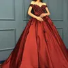 Glamorous 3D Floral Prom Dresses Graceful Off Shoulder Sleeveless Satin Ball Gown Party Dress Saudi Dubai Fashion Long Evening Gown