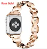 Nouveau Design Mode Femmes Filles Diamant Bracelet En Acier Inoxydable Bracelet Pour Apple Watch Band 38/42mm WatchBand Série 3 2 1