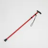 Justerbara starka aluminiumvandringspolar Fällande teleskopisk Ultralight 4 Sektion Off-Road Vandring Utomhus Walking Stick Portable Old Cane