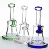 Verre Bong Cintre Narguilé Accessoires Fumeurs avec 4 Couleurs 14mm Mâle 2mm Épaisseur Quartz Banger Nail Dab Rigs