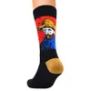 2018 Spring Fashion Retro Women Art Socks Mural World Famous Painting Series Calzini da uomo lunghi Calzini divertenti Harajuku