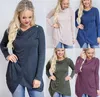 Cardigan tricoté à manches longues pour femmes, chemisiers amples décontractés, chemises en coton doux, hauts pull, automne hiver