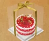 Wedidng Cakes Box Clear Present Wrap Pet Transparent 4. 6,8,10 Inch Bakery, Big Cake Mousse Birthday Boxes 50pcs / Lot