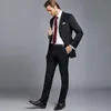 2018 homens se adapte preto entalhado lapela casamento ternos negócio Slim Fit formal smoking 2 peça custom made blazer prom melhor homem vestido de noite