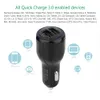 QC 3.0 QC3.0 Fast Car Charger 3.1A 5V 9V 12VクイックチャージデュアルUSBポートiPhone XS Max Galaxy注9 50pcs /ロット