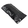 15x23cm Preto Stand Up Pure Folha de alumínio sacos de secas Snack Nuts Auto selável Mylar Foil Zipper fechamento seco Comida Comida Pouches