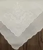 Set mit 12 Heimtextilien, Handtüchern, Hochzeitsgeschenken, Gastgeschenken, Brauttaschentüchern, Damen-Taschentüchern, weißem Baumwoll-Taschentuch, 30,5 cm