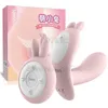 Anden Обогрев USB ремешок для перезарядки на дилдо дилдо G Spot Clitoris стимулятор кролика вибраторы вибрирующие яйца эротические секс игрушки для женщины S19706