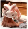 kawaii soft pink rabbit plush toy giant stuffed cartoon bunny doll toys sleeping pillows for girl gift decoration 90cm 115cm 145cm4469478