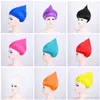 Nieuwe Multi Colors Kinderen Cosplay Halloween Feestartikelen Tanime Magic Wizard Pruiken Trolls Pruik Hoge Kwaliteit 15 5XY AAKK