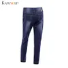 Kancoold jeans kvinnor höst elastisk strimlad leopard print spliced ​​jeans denim plus byxor byxor kvinna 2018Oct26