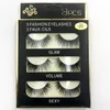 3d Faux Mink Lashes 15 스타일 수제 부드러운 두꺼운 천연 거짓 속눈썹 가짜 눈 속눈썹 속눈썹 3 쌍의 미용 확장 고품질