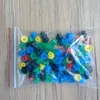 100pcs/lot 6colors 고무 T 그로밋 문신 기계 바늘 바늘 고무 그로밋 젖꼭지