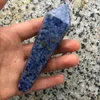 Ponto Azul Natural Sodalita De Quartzo Tubulação De Fumaça De Pedra De Cristal Obelisco Varinha Ponto Charutos Pipes Com 2 Filtros De Metal