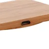 Cargador inalámbrico Qi de madera de bambú Cargadores inalámbricos para iphone Samsung LG Todos los dispositivos habilitados para Qi