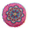 Mandala Pillowcase Round Indian Mandala Pattern Pillowcase Light Color Floral Print Casual Tribe Pillow Case