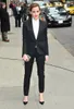 2020 Druhna Dress Emma Watson Black Garnitury Custom Made Formalne Business Wear Sexy Pant Suit Mundury biurowe