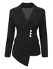 Femme Blazer Bureau Veste Costume Femme Costume Élégant Bouton Femme Automne Hiver Blazer Veste Formelle Slim Fit