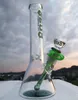 стакан бонг 10 "стеклянные бонги Rasta дизайн водопроводные трубы нефтяной вышке 18.8 мм совместное ручной марки бонг стеклянные трубы