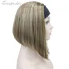 Strong Beauty Halbe Damen-3/4-Perücke mit Stirnband, gerade, synthetische, kappenlose Vollhaar-Frauenperücken, 10 Farben