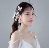 Heads de mariée, Sen Xian Mei Long, boucles d'oreilles super fées, accessoires d'oreille, ensemble en épingle à cheveux à franges, cintre d'oreille.