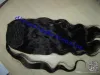 18 "Menselijk haar Paardenstaart Hairstukjes Wrap Around Clip in Ponytail Hair Extensions voor Afrikaanse vrouwen Donkerbruin 140 g / stuks