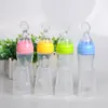 Nieuwe 1200 ml Babyvoeding Fles met Lepel Siliconen Fles Feeding Infant Food Supplement Rijst Graan 3 Kleur Beste Kwaliteit