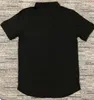 الرجال المحملة تي شيرت أسود أبيض الأخضر منحنى تنحنح شعار الصدر تمتد أحدث مصمم قمصان عادي للرجال القطن siksilk تي شيرت