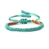 Ailatu mode été sable plage bijoux en gros 10 pcs/lot multicolore à la main tressage macramé Bracelets nouveau Bracelet pour cadeau