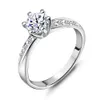 anillos de boda de platino de diamante para las mujeres