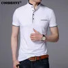 Fashion Coodrony Mandarin Collar Short Sleeve Tee Shirt Men Spring Summer Top Men Brand Clothing Slim Fit Cotton T Shirts Asi8045350