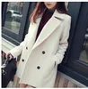 MLXSLKY Осень и зимняя женская одежда сплошной цвет шерстяной тканью длинное свободное пальто женское женское пальто