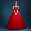 Principessa alla moda Laciness Ball Gown Abito da sposa Romantico Plus Size Abiti da sposa Lace Up Vestido De Noiva